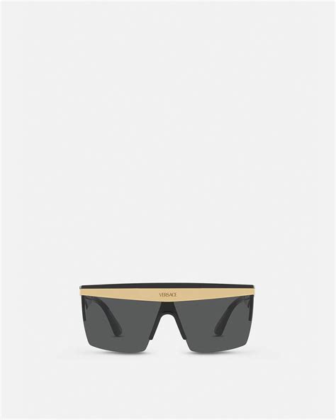 squared aviator sunglasses versace|Versace sunglasses aviator style.